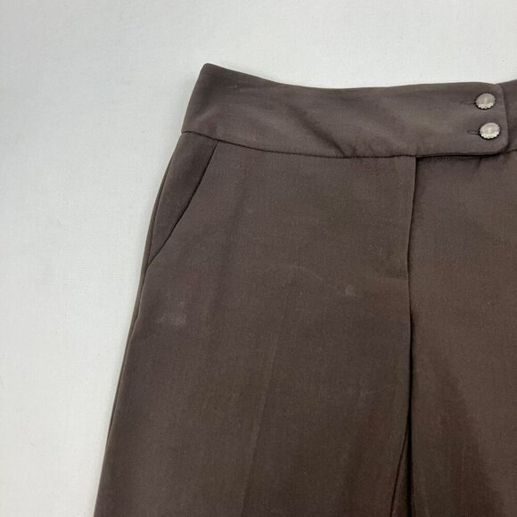 Apt.9 Women’s Modern Fit Dress Pants Mid Rise Brown Size 4 Pockets - Picture 4 of 9